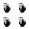 Service Caster 4 Inch Polyolefin Wheel Swivel Caster Set with Ball Bearings SCC SCC-20S420-POB-4 - alternate 1